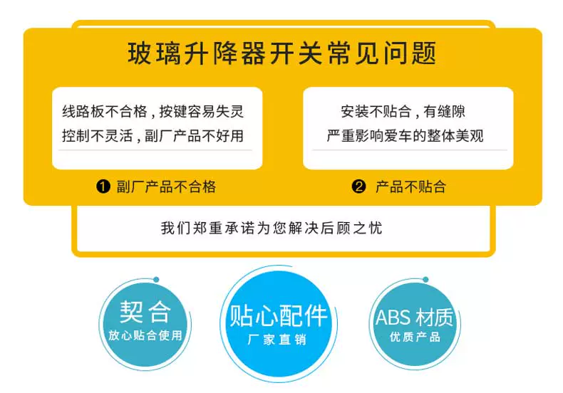 Guisheng được sử dụng đặc biệt cho công tắc cửa sổ điện phía trước bên trái BYD Sirui Công tắc nâng kính BYD Sirui cau chi cầu chì thủy tinh