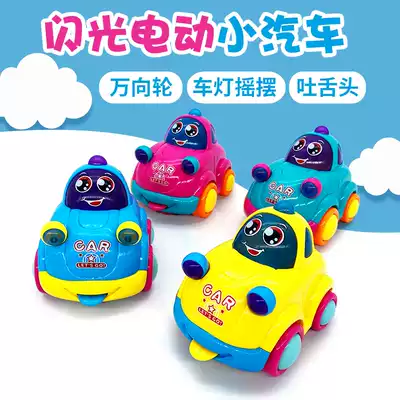 Sound will move luminous car aircraft Children boys and girls Baby Baby 1-3 years old 4 children toy model