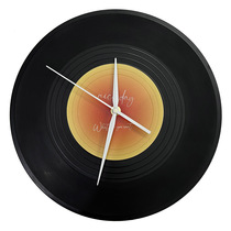 Factory Vinyl Record Sunset Clock Creative Silent Living Room Wall Clock DIY Personalized Simple Sunset Ornament Clock