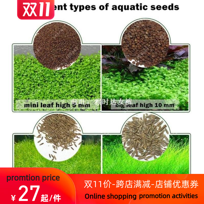 Aquarium Plant Seeds Water Aquatic Green Water Grass Decorat