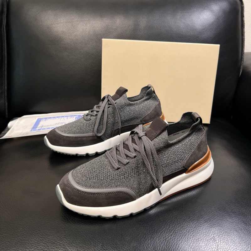 Knitted Sports Casual Shoes for Men, Comfortable and Breathable, Genuine Leather Suede, Trendy Brand Fashion Sock Shoes, Bc Lace-Up, European Style Knitted Sports Casual Shoes for Men, Comfortable and Breathable, Genuine Leather Suede, Trendy Brand Fashion Sock Shoes, Bc Lace-Up, European Style