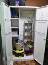 Can be customized stainless steel cleaning cabinet household cleaning cabinet storage cabinet sanitary cabinet mop broom garden toilet
