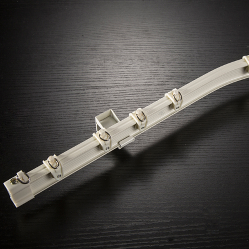 Floating window curtain track Bendable Aluminum Alloy Bent Rail Slide Rail Side Mounted Top Mounted Arc Curtain Track