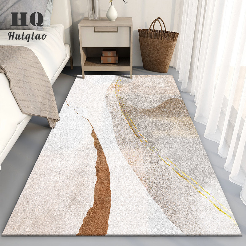 Modern minimal cashmere bedroom bedside long carpet household tea tatami mat