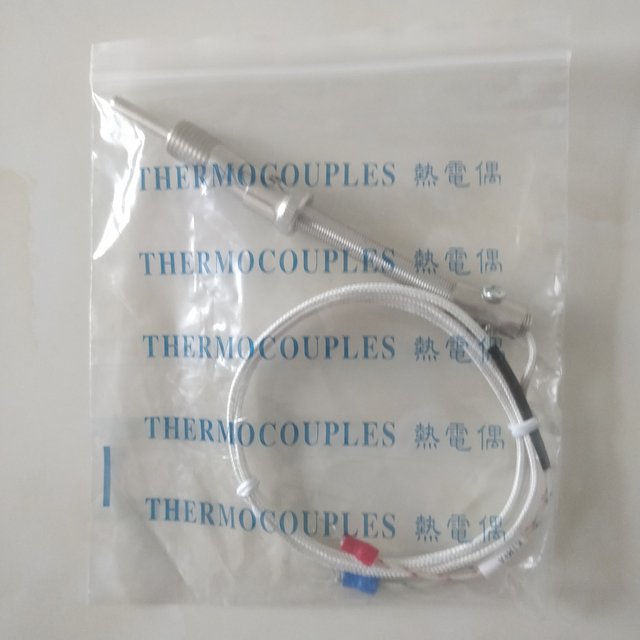 Compression spring couple K-type thermocouple temperature sensor yarn covered wire fiber wire shielded wire metal wire ສົ່ງຟຣີທົ່ວປະເທດ