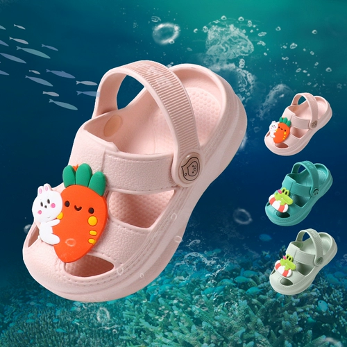 Детские тапочки для мальчиков, нескользящие туфли для раннего возраста, слайдеры, мягкая подошва