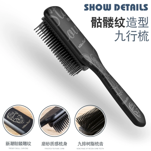 Мужская посвященная пушистая расчесывая расчесывание артефакта масла головка большие спины ребра Комбинированные прически для волос. Девять рядовых домашних