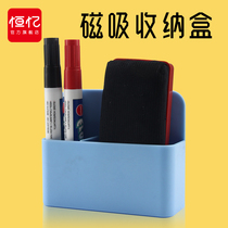 Constant Memory Magnetic Pen Holder Magnet Pen Holder Magnetic Pen Case White Plate Pen Containing Box Hanging Suspended Chalk Eraser Containing Box Release Chalk Containing Box Hanging Magnetic Blackboard With Storage Box