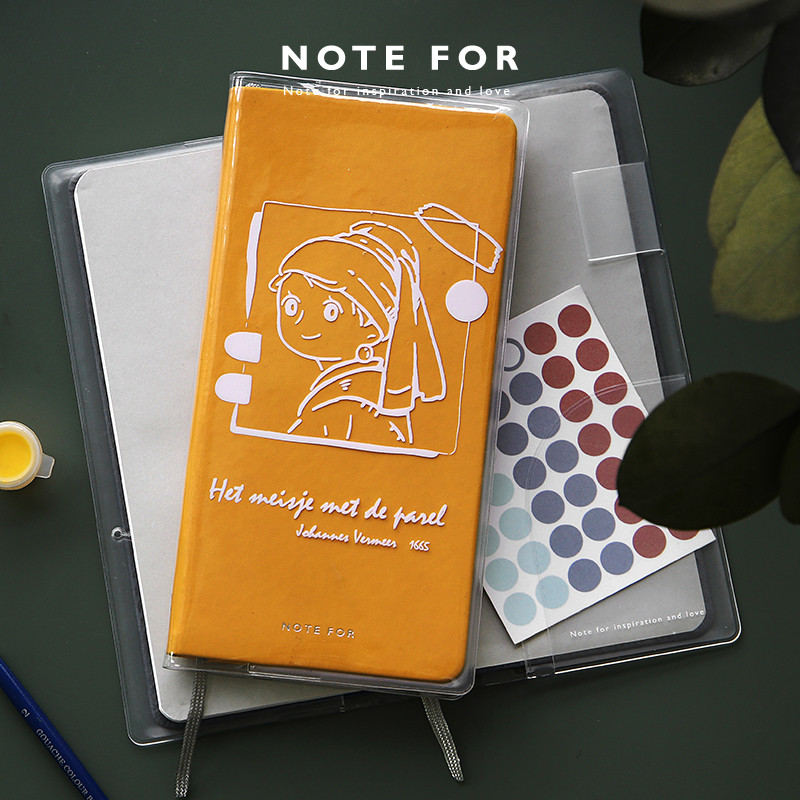 NOTE FOR hand-book printing PVC rubber cover FOR weeks Hand-book basic fresh hand-book cover transparent weekly hand-book PVC protective rubber cover(not suitable for annual book)