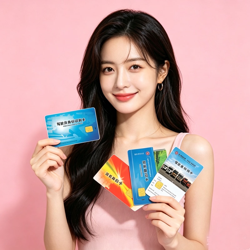 Truck Driver Identification Card, Passenger Vehicle Driver Card, Anti-Fatigue Contact-Type Ic Card, Can Be Written on Behalf of the Driver