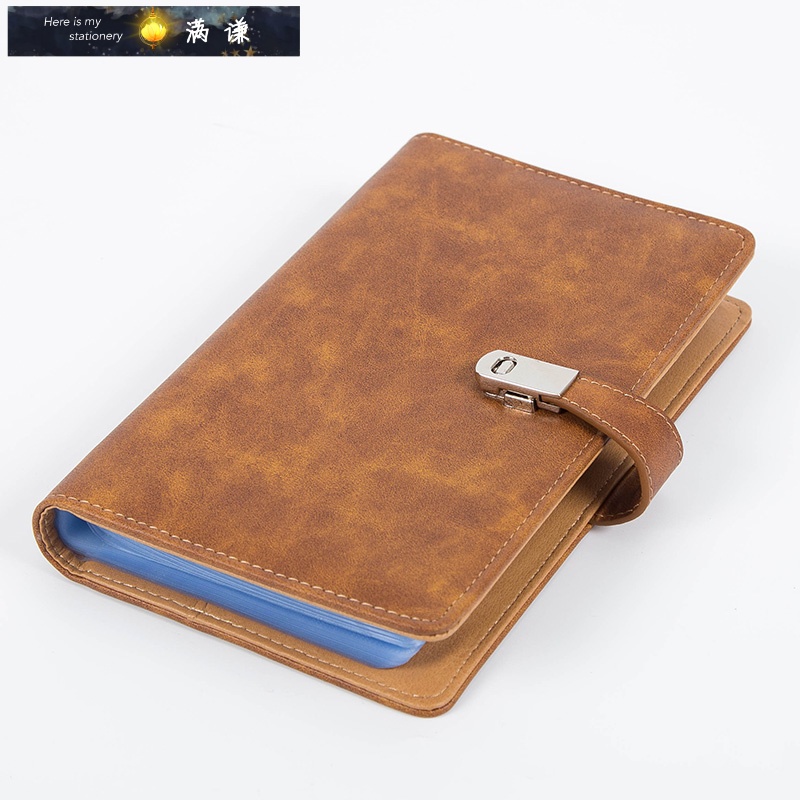 Business card holder Large capacity portable card bag Card book Business card holder Business card book Card bag card book holder Credit card bag female set card book Ticket collection book Business card box Storage business card book