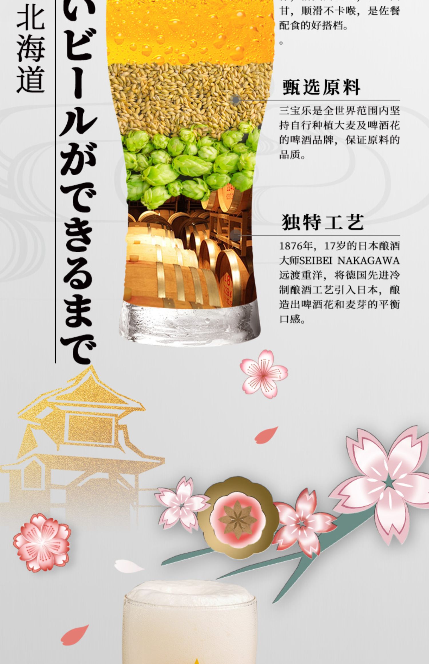 Sapporo/三宝乐进口啤酒札幌精酿350ML*24罐