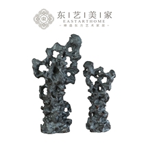 New Chinese rockery Taihu stone ornaments Ceramic crafts Model tenant hall Entrance living room soft decoration