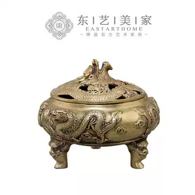 Chinese incense burner ornaments, study desktop decorations, neoclassical sales center, living room desk, coffee table, Ding stove