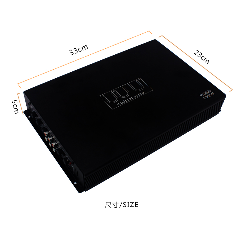 Fever car audio modified subwoofer horn WD-628 four-way amplifier car 4-channel amplifier 12V