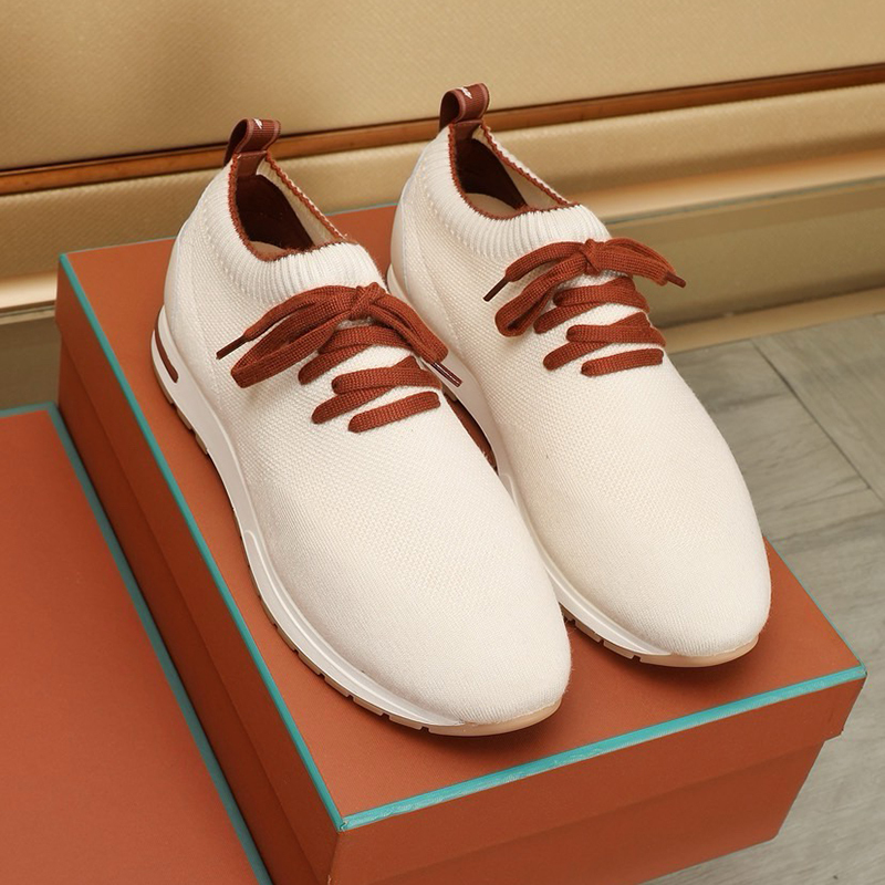 Knitted Breathable Men's Flat Slip-On Shoes Without Laces, Sports Casual Lp Comfortable 2026 Summer European Style