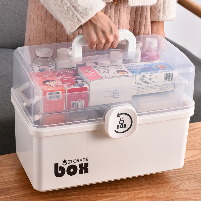Home Portable Medicine Box Containing Box Home Loaded Emergency Medicine Box Large Capacity Multilayer Medicine Case Emergency Medical Case