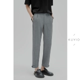 Регулировка рта ног u kuyiou/Создание изогнутых линий сшивания и плотной талии под девятью точки девяти точковых мужчин K64