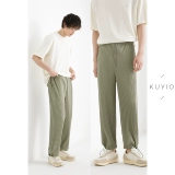 Kuyiou/lifetime плиссированная нога накачала веревочный балки трижды раздавливая плиссированная свободная талия.