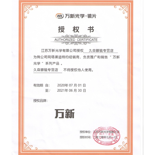 Ультра -тщательный линза wanxin 1,67