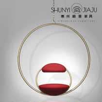 Internet celebrity bubble chair indoor living room balcony princess ins top hanging home outdoor swing metal Nordic hanging chair