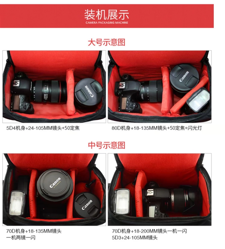 LATZZ / 兹 Máy ảnh DSLR túi đeo vai máy ảnh túi chống nước ba lô kỹ thuật số nam và nữ xách tay micro đơn - Phụ kiện máy ảnh DSLR / đơn hộp đựng máy ảnh