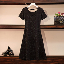 Maternity dress 2020 new summer dress foreign style hot mom personality halter dress age reduction fashion comfortable small black dress