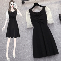 Gestational Woman Dress 2021 Summer New Temperament Korean Version Fashion Show Slim Fairy Van Lian Dress Pregnant Woman Summer Skirt Tide