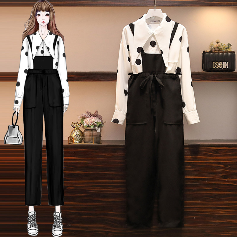 Gestational Woman Dress 2021 Spring New Big Size Fashion Temperament Slim Fit Shirt Cuddling Bag Pants THIN FOREIGN PIE Two sets