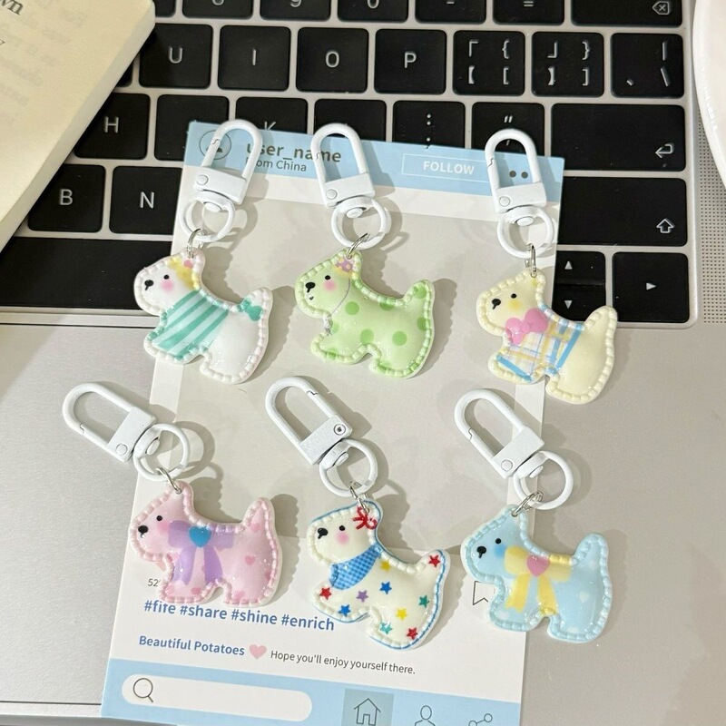 Soft and Cute Cartoon Puppy Keychain, Cute Backpack Pendant, Gift for Couples and Best Friends