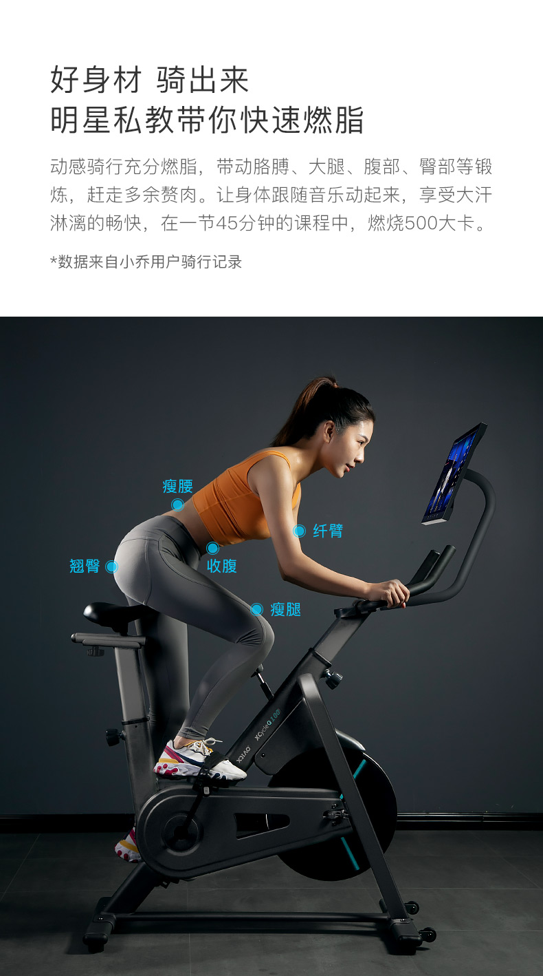 小米有品 小乔  家用款动感单车 图4