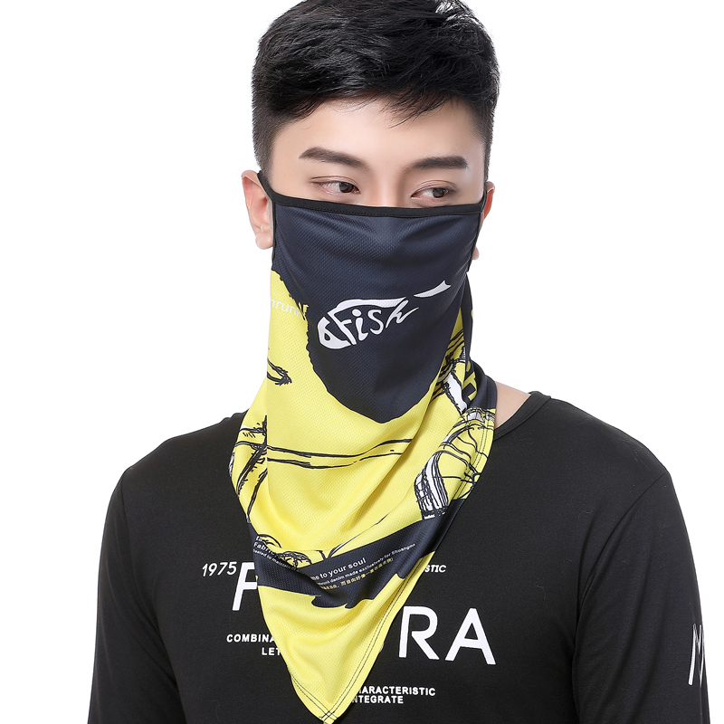 Longshidi bicycle riding headscarf sunscreen anti-UV mask windproof face protection neck sleeve ear hanging face towel