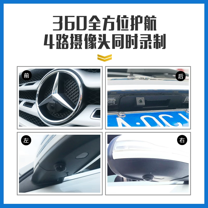 Mercedes -Benz GLC/C260L/GLA/B -Class/CLA/A180L/E -Class 360 панорамная камера заднего вида регистратор