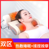 Moxibustion heating neck massager instrument Neck and shoulder electric cervical pillow massage pillow strong vertebral shoulder and neck physiotherapy multi-function