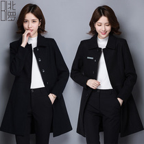 Hairy coat women mens gold shop hotel front desk flight attendant Foreman thickened woolen overalls autumn and winter Manager Professional wear