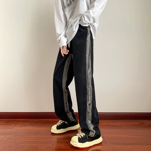 Весенние джинсы, дизайнерские штаны, свободный прямой крой