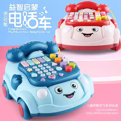 Baby simulation toy telephone car baby early education 3 Music 1 year old child boy girl percussion instrument