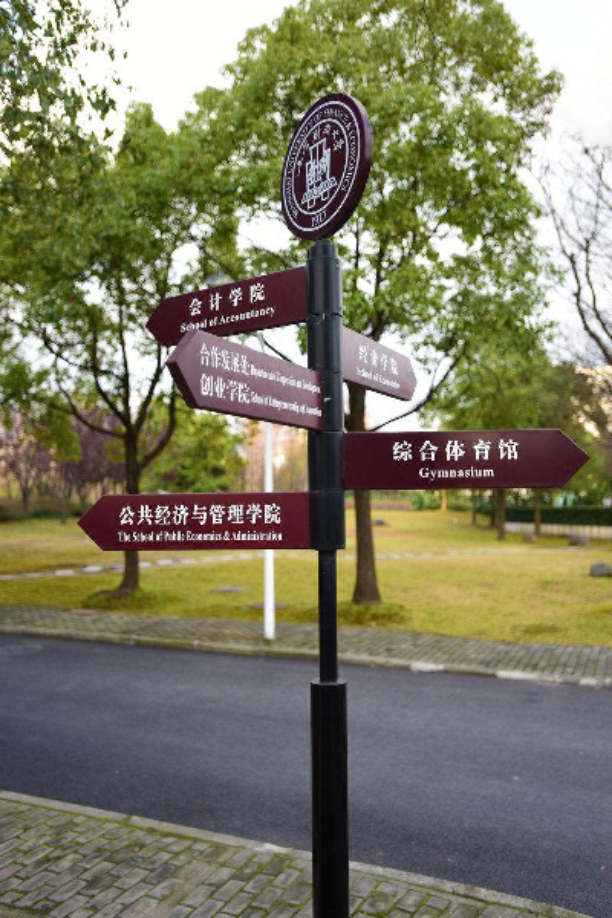 Outdoor upright pointing to card community Wind Scenic Area guide Traffic Signs Room Inside and outside Road Finger Road Signs Customize signs