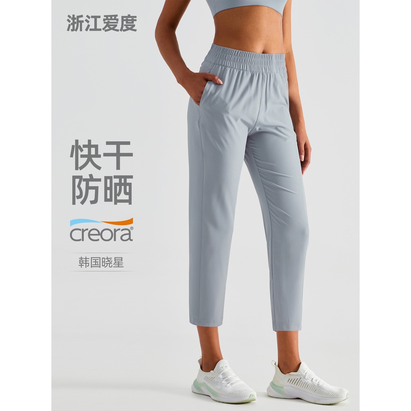 Zhejiang Aidu Clothing Co., Ltd. Aidu Sz Sun Protection Pants Thin Quick-Dry Sports Pants Amazon Pocket High-Waist Wide Pants