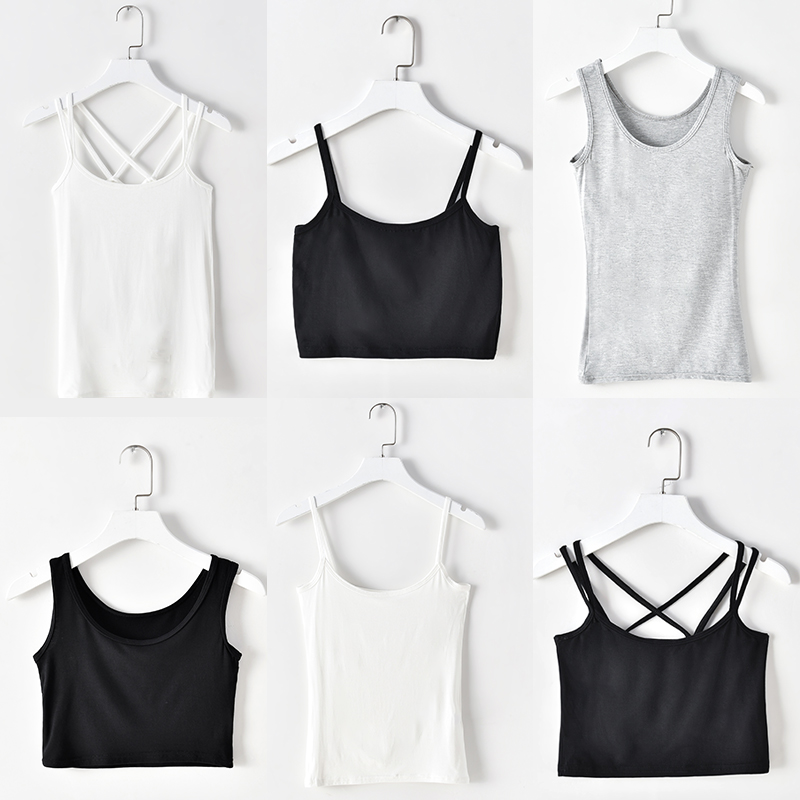 Lady black and white blouse short sleeveless vest to mend sexy and vest woman in the summer 2022 single piece