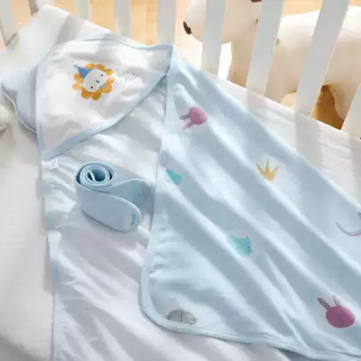 Newborn baby bag cotton newborn huddled summer thin delivery room scarf anti-shock cute baby swaddling
