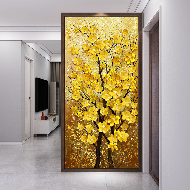 Chinese solid wood screen partition living room modern minimal basalt bedroom entrance door to block the household home