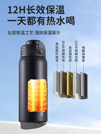 316 stainless steel insulated water cup for students going to school special for junior high school students 2025 new cup men's sports water bottle