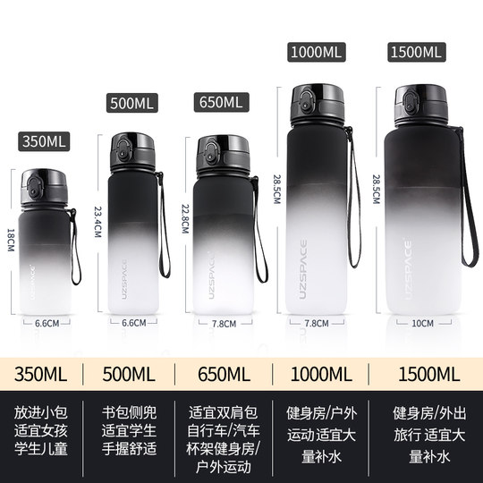 Student water cup for school special male 2025 new children's summer drinking cup food grade plastic anti-fall cup female