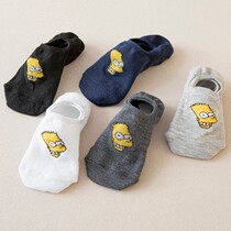 Socks Male Summer Thin Boat Socks Shallow Mouth Low Help Invisible Socks New Silicone Anti Slip Socks students Deodorant Cotton Socks