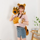 Плюшевая игрушка, ободок, перчатки, тигр, зоопарк