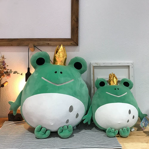 Плюшевая игрушка, тряпичная кукла, подушка для сна, лягушка, популярно в интернете, подарок на день рождения