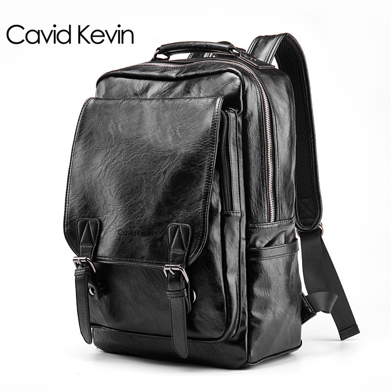 Cavid Kevin European and American Fashion Men's Backpack Large Capacity Casual Bag Computer Bag Student Business Backpack