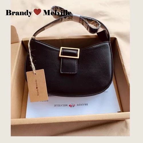 Черная сумка подмышку, сумка на одно плечо, коллекция 2022