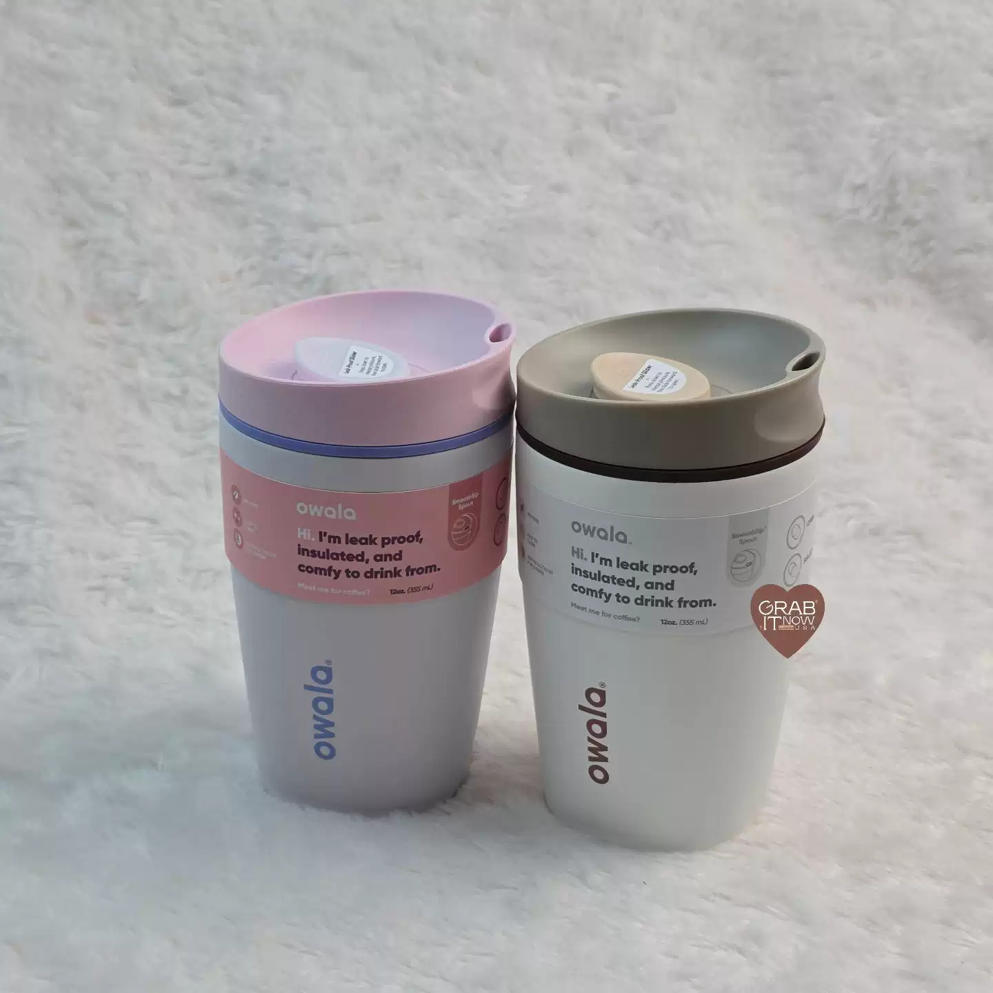 [Owala Smoothsip Slider 12OZ Thermal Cup Sports Water Bottle]